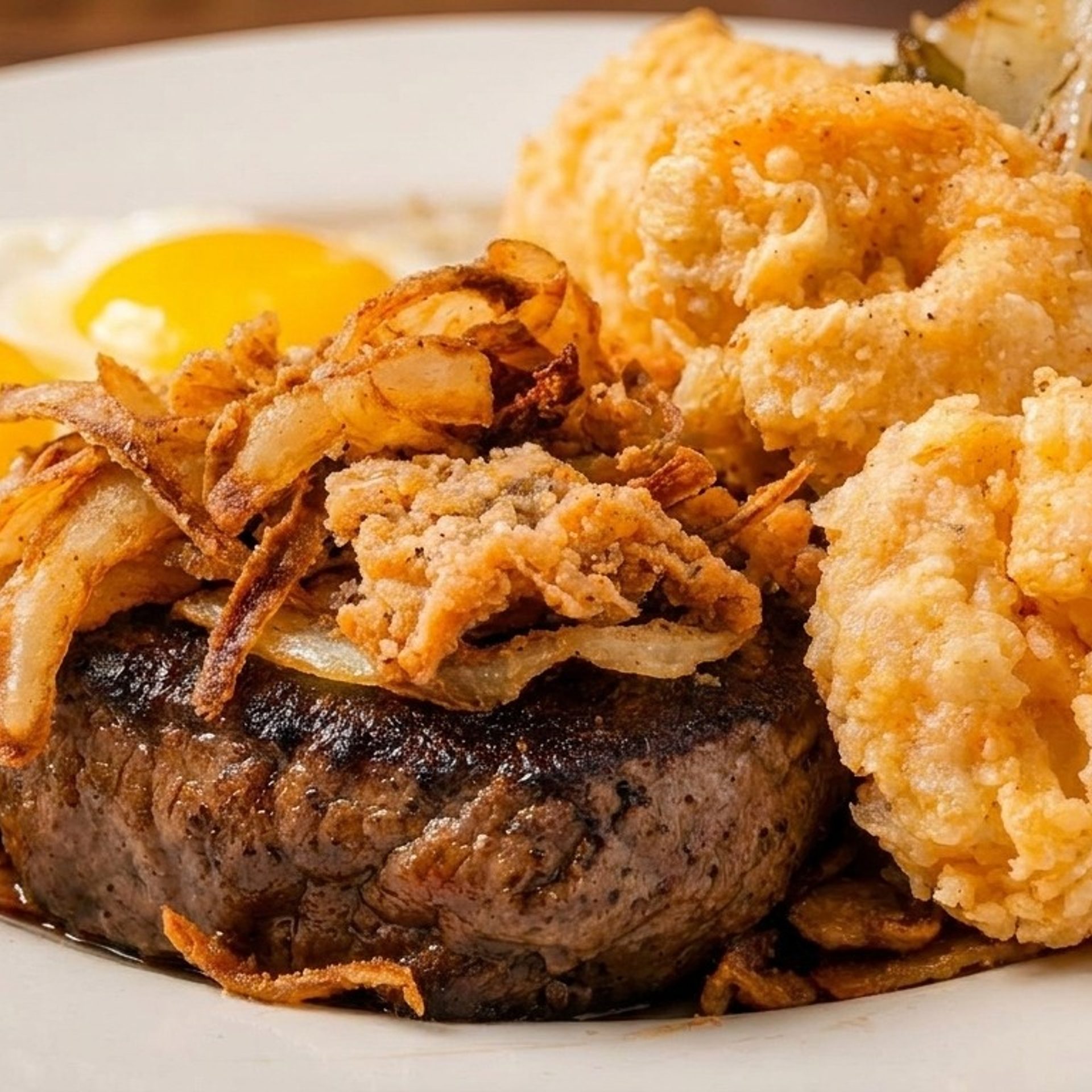 Choice Black Angus Steak and Eggs