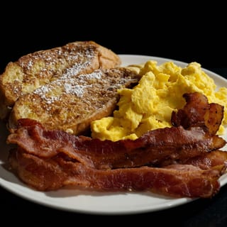 Chef Chris's Famous French Toast, Eggs & Meat^