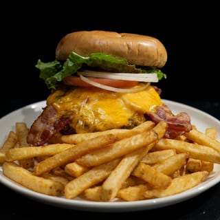 BBQ Bacon Cheddar Burger^