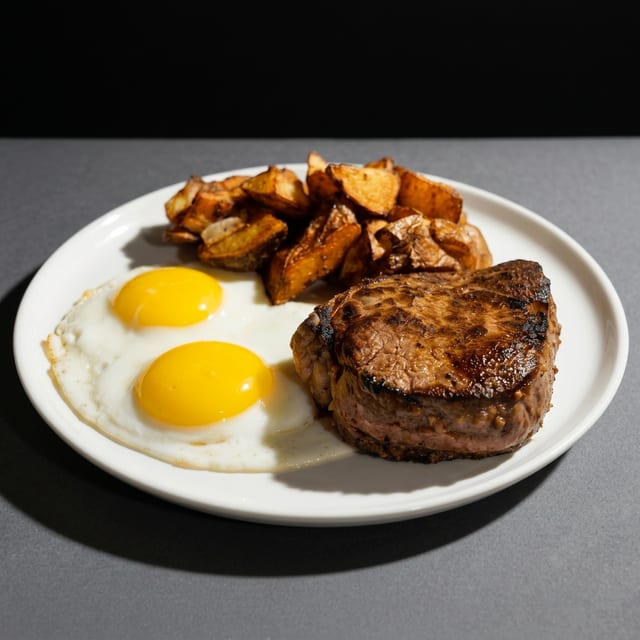 Steak and Eggs.